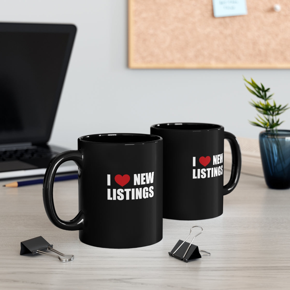 I Love New Listings Classic 11oz Black Coffee Mug