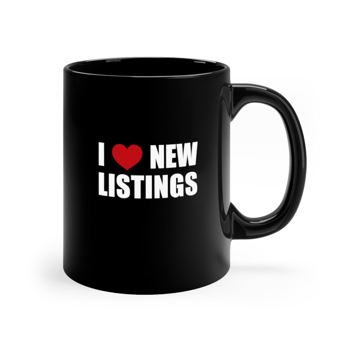I Love New Listings Classic 11oz Black Coffee Mug
