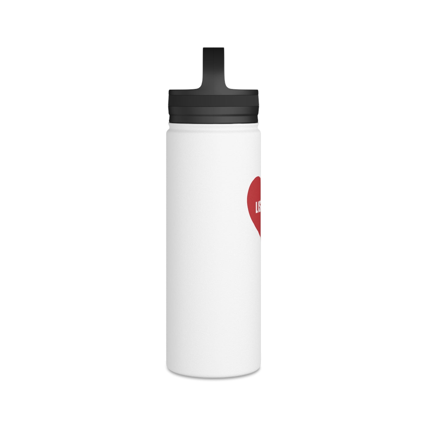 Listing Love 18 oz Stainless Steel Water Bottle, Handle Lid