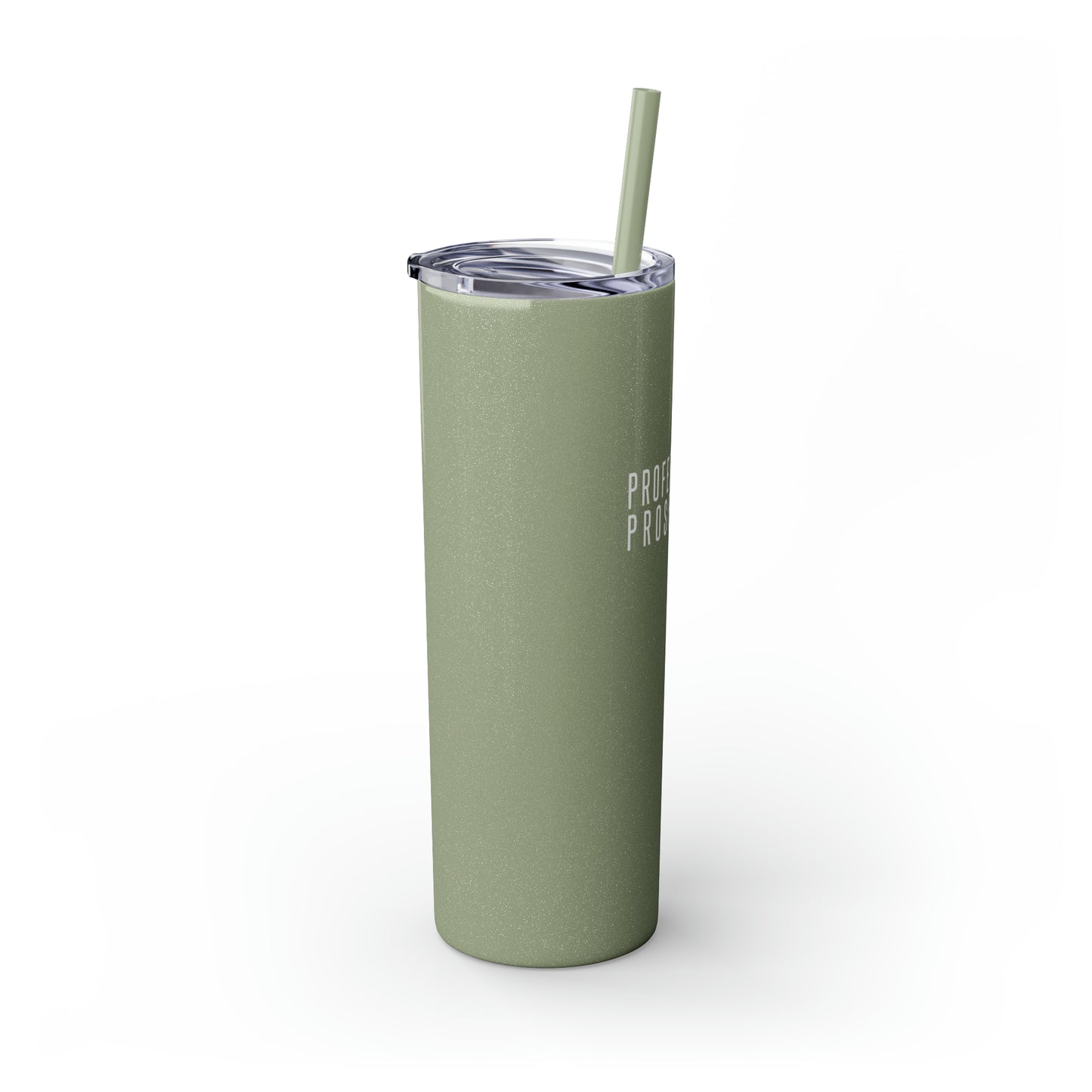 Professional Prospector Skinny Tumbler with Straw, 20oz