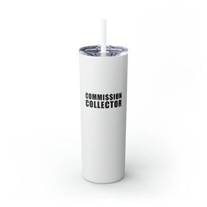 Commission Collector Skinny Tumbler with Straw, 20oz