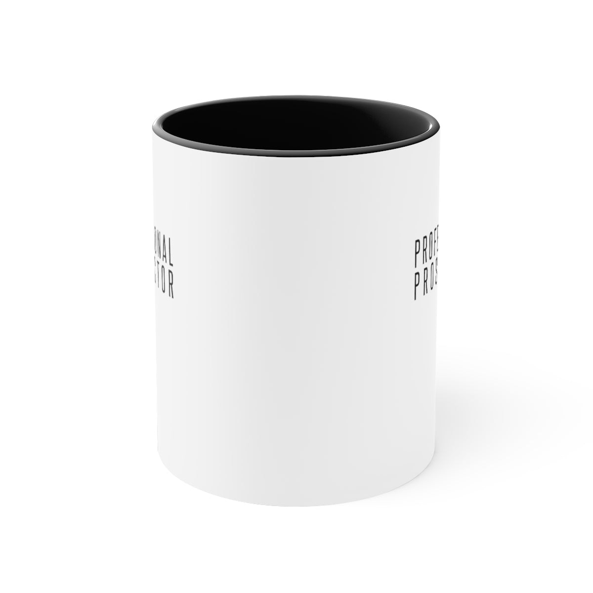 Professional Prospector 11oz White with Black Accent Coffee Mug