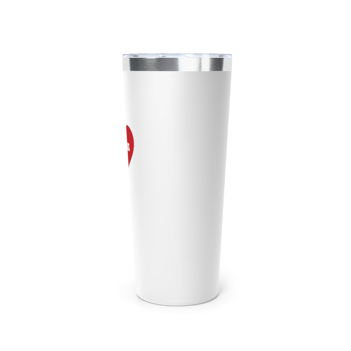 Listing Love Copper Vacuum Insulated Tumbler, 22oz White