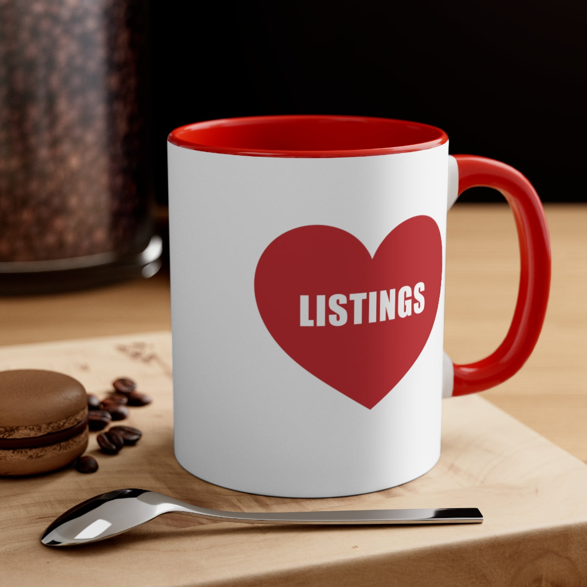 I Heart Listings Red 11oz Accent Coffee Mug