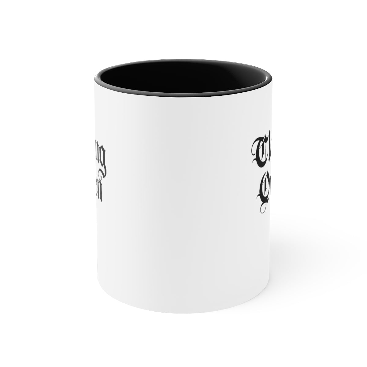 Closing Queen 11oz White with Black Accent Coffee Mug