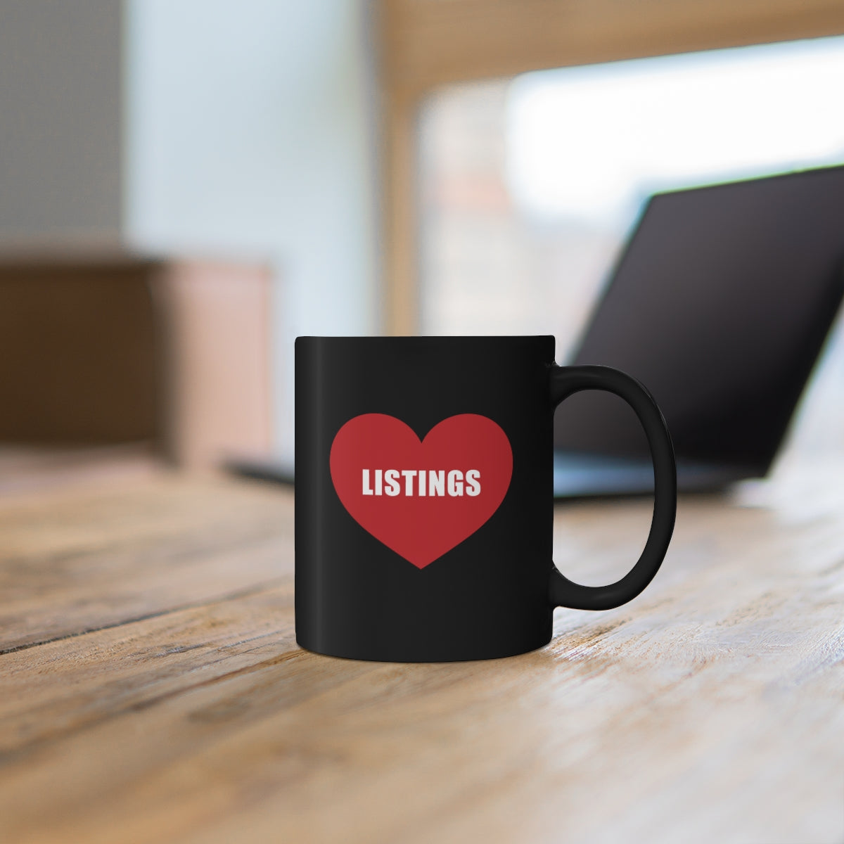 I Heart Listings Classic 11oz Black Coffee Mug