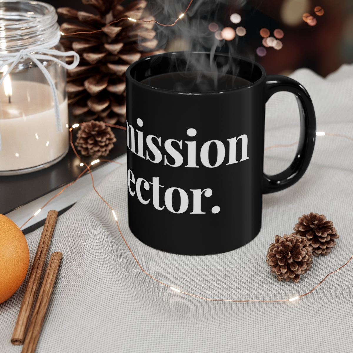 Commission Collector Oversized Print, 11oz Black Coffee Mug