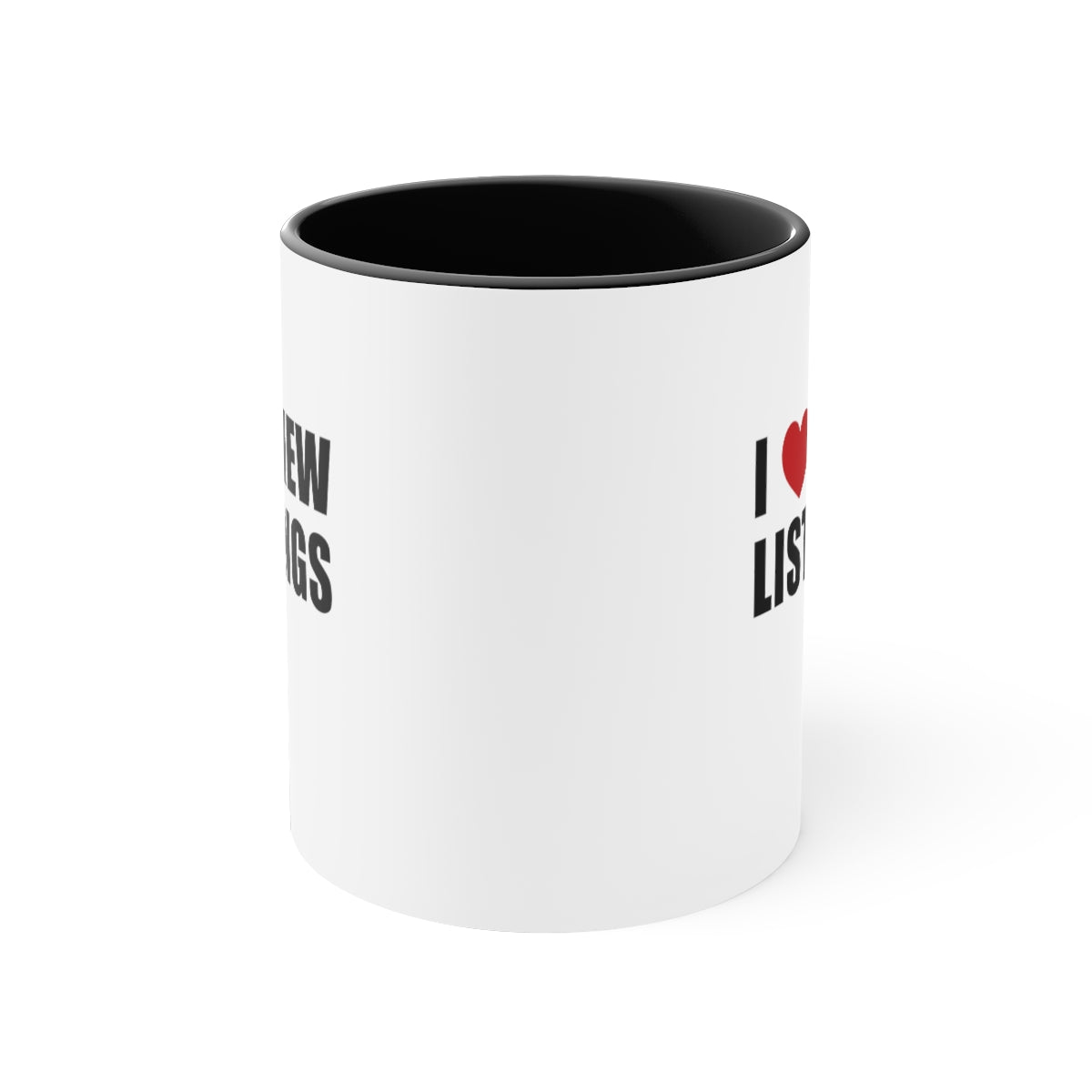 I Love New Listings Accent Coffee Mug, 11oz