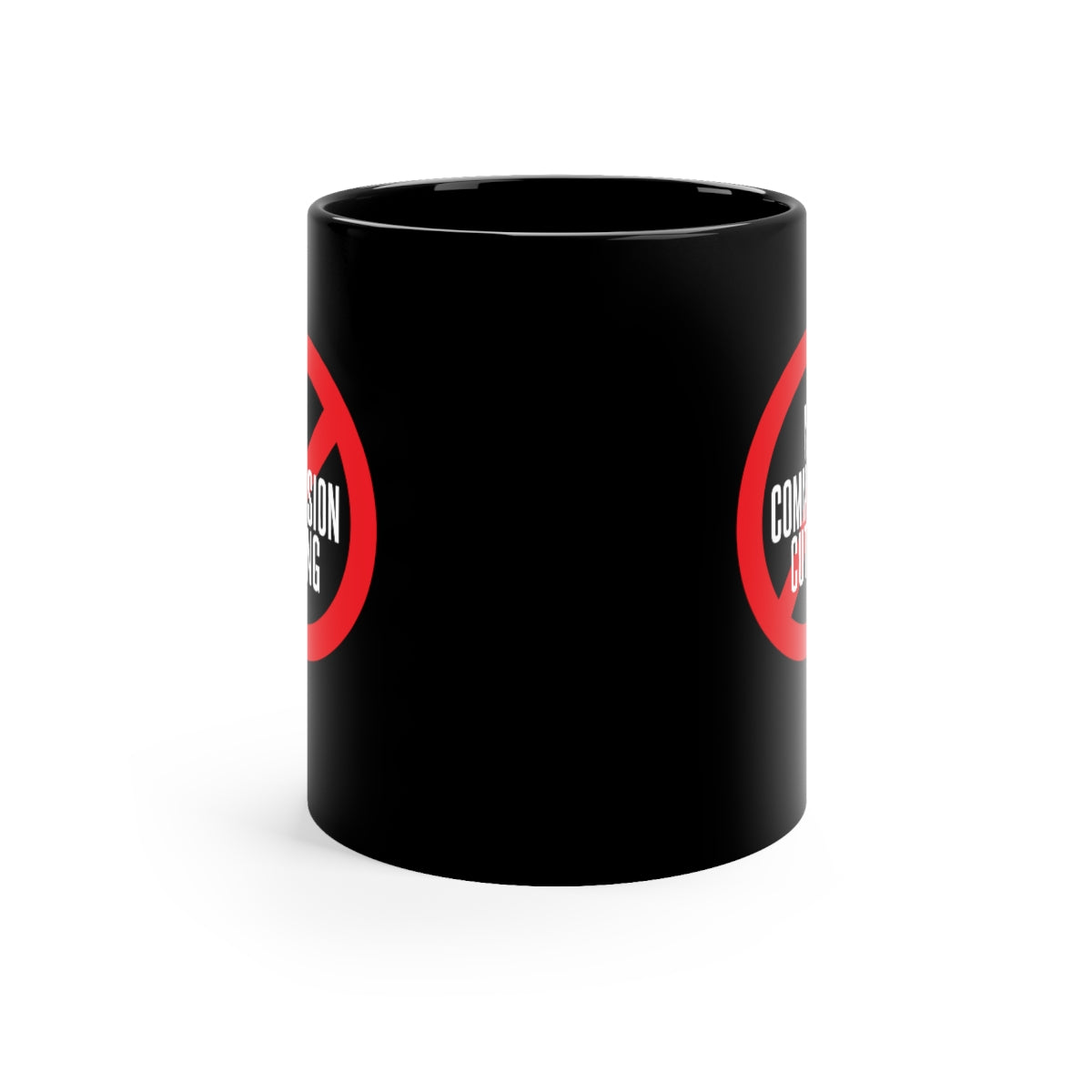 No Commission Cutting 11oz Black Coffee Mug