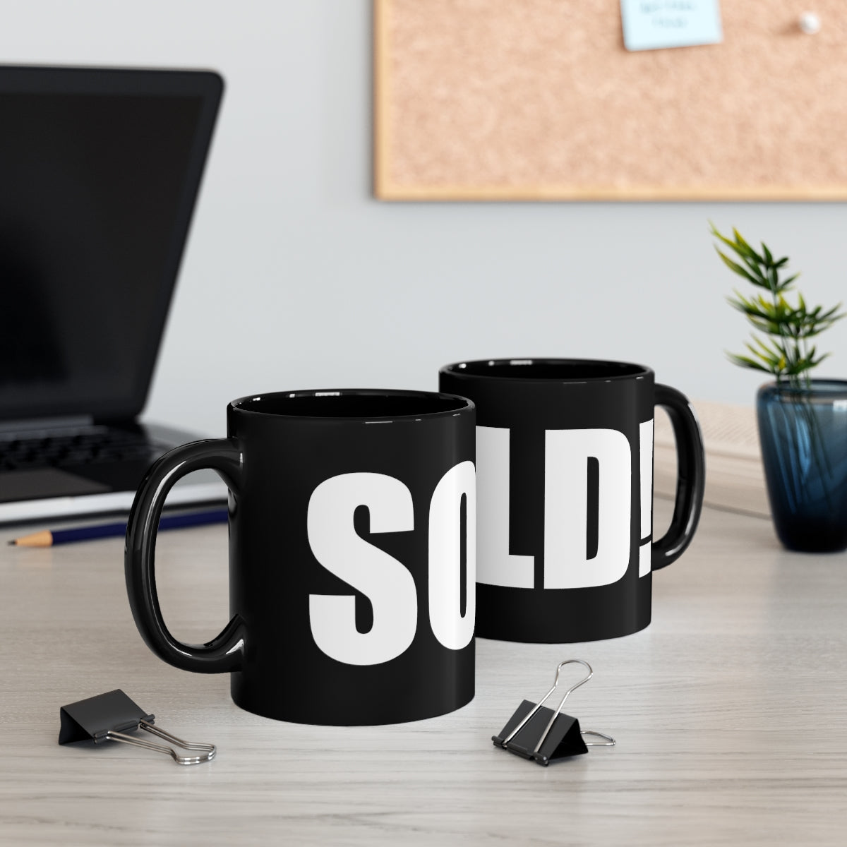 SOLD! Billboard Style Classic 11oz Black Coffee Mug